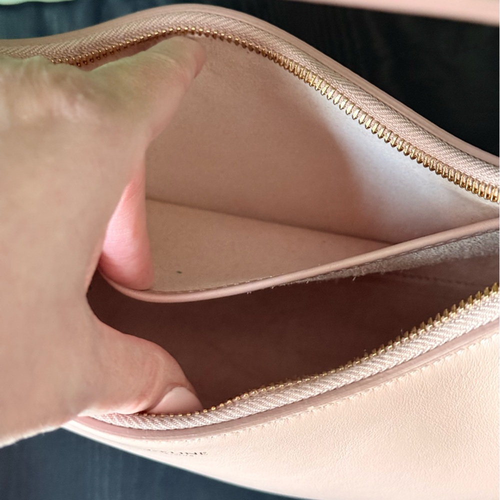 Celine Pink Leather Ava Shoulder Bag - Smooth Leather Hobo - Picture 9 of 11